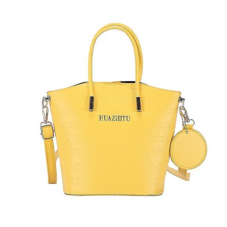 Ny damväska mode bucket bag axelväska casual dam Liten handväska med rund hänge