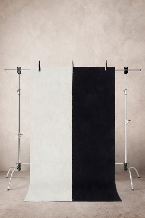 Jotex - Bomullsteppe 140x270 Cm - Økologisk Bomull/Bomull Svart/hvit GIGA - Kjøp Bomulls- & filleryer hos Jotex