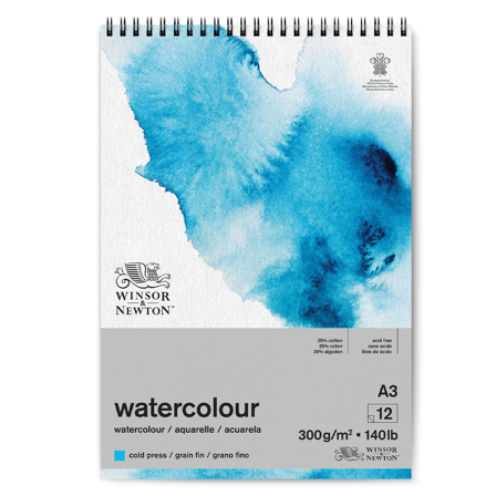 Watercolour Pad Spiral A3 300g