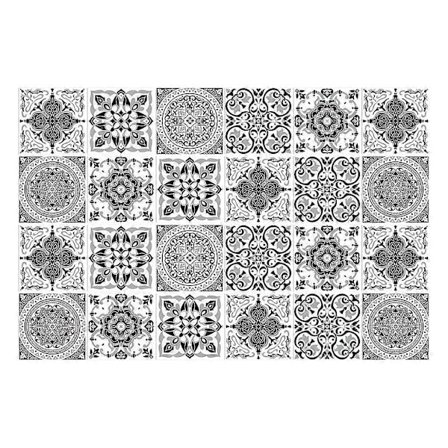 10 st Datura Kakeldekor Självhäftande Golv Trapp Dekaler Vattentäta Avtagbara Väggmålningar för Badrum Kök Lätt att Applicera