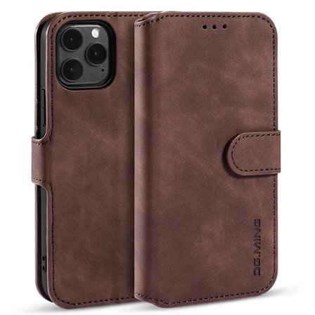 Fodral iPhone 13 Pro - DG.Ming Plånbok Mörkbrun