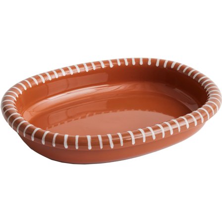 Hay Barro oval tallerken large, stribet | KitchenOne