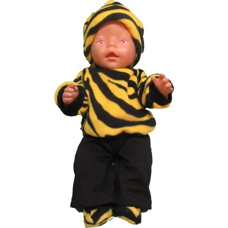 Fleecedress till Baby Born, dockkläder.