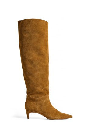 Premium Selection Suede Kitten Heel Boots - Støvler - Beige - EU 41
