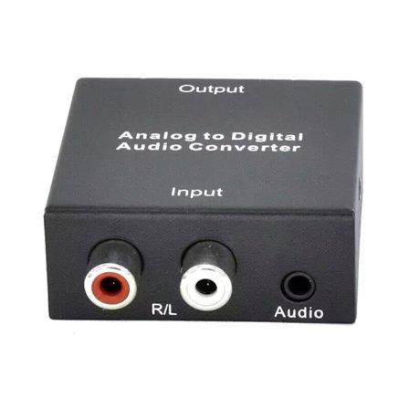Digital til Analog Converter Optisk Fiber Koaksial Signal til Analog Spdif 3,5 mm
