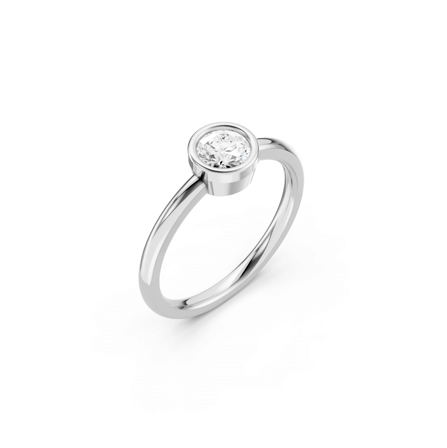 Arnika, 18K Weißgold : Diamanten - Laborgezüchtet, Karat - 1.00 kt