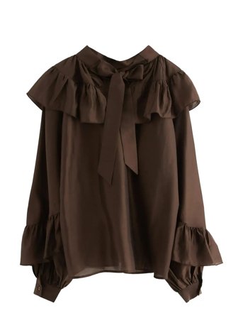 Lindex | Bluse Med Volanger | M