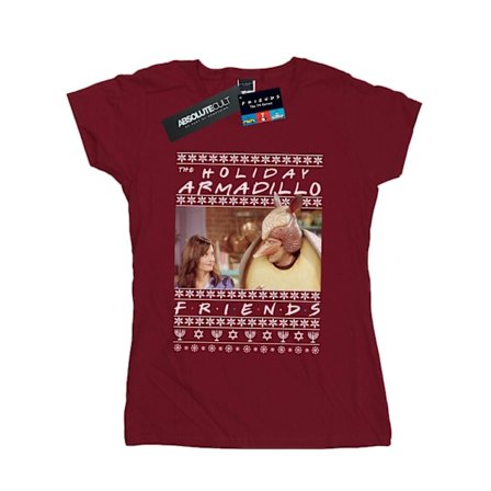 Friends Dam/Damer Fair Isle Holiday Armadillo Bomull T-Shir