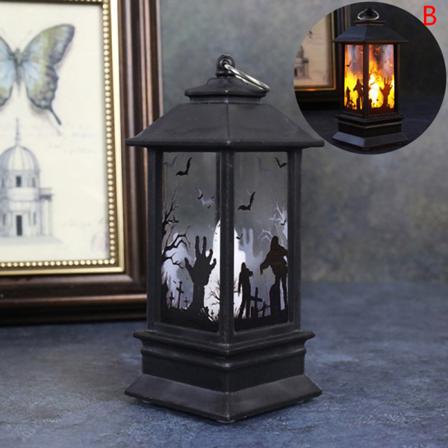 Halloween Lights Pumpkin Horror Ghost Wind Lantern Diy Hängande