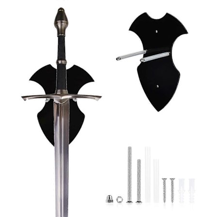 Sverdholder, Sverdfeste for vegg, Økseholder, Sverdstativ, Akryl Sverdstativ, Veggkrok, Displayhenger, Sverdhenger for vegg