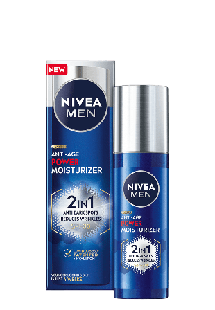 NIVEA Ansiktskräm man Luminous Anti Age 2in1 Power Moisturiser SPF30 50 ml MEN Ansikte Herr 50ML