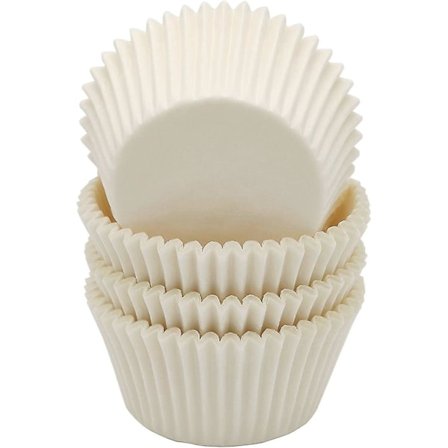 Premium Vita Fettavvisande Muffinsformar Papper Bakformar Standardstorlek (LGL)