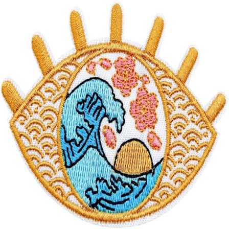 8 stk. Evil Eye Broderede Patches Big Eye Broderet Applique