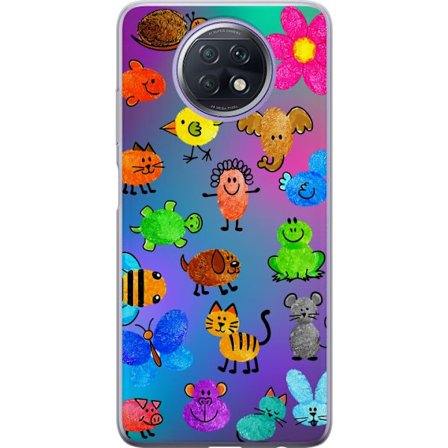 Kompatibel Mobilcover til Xiaomi Redmi Note 9T Little Scribble Friends