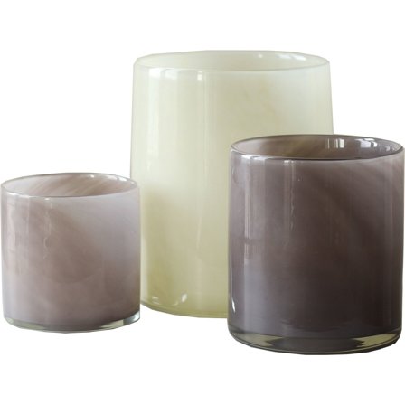 Tell me more Lyric-kynttilälyhty, 3 kpl, purple/grey/linen