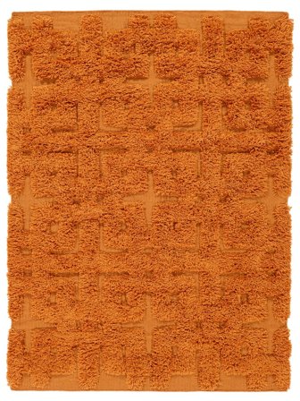 Geométrica Alfombra Shaggy Sonia - Naranja 160X230