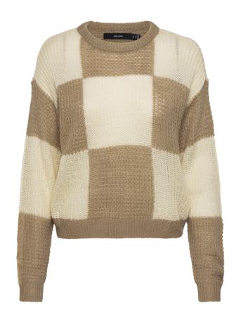 Vmtaka Ls O-Neck Check Blouse Bf Patterned Vero Moda