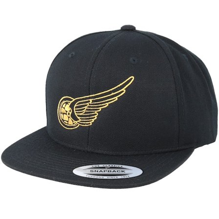 Born To Ride - Black snapback Czapka Z Daszkiem - Rolling Wings Black Snapback @ Hatstore