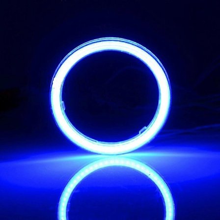 2x 60mm 70mm 80mm 90mm 100mm 110mm 120m Cob Angel Eyes Halo Ring Bil Motorsykkel 12v Tåkelys Led Daglys Frontlyspære Lampe