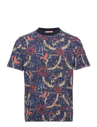 Printed Crewneck Jersey T-Shirt In Organic Cotton Patterned Scotch & Soda