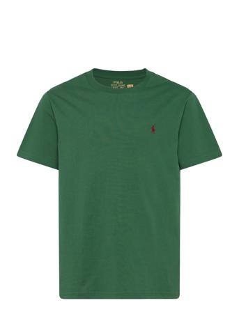 Cotton Jersey Crewneck Tee Tops T-shirts Short-sleeved Green Ralph Lauren Kids