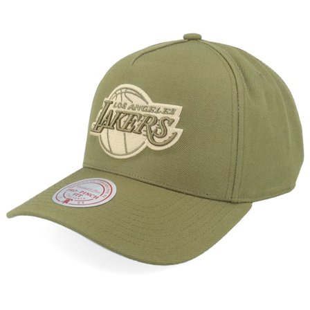 Mitchell & Ness - NBA - Green - adjustable - Cap - Los Angeles Lakers Fashion Pro Olive A-Frame Adjustable - Hatstore