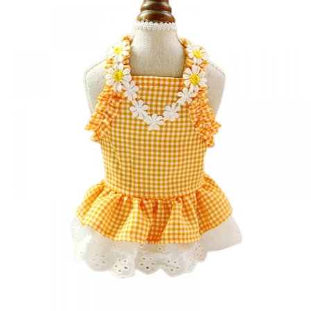 Hunde kjole kæledyr prinsesse kjole hund vest nederdel sød hvalp kjole kæledyr kostume kæledyr kat hund (L størrelse)