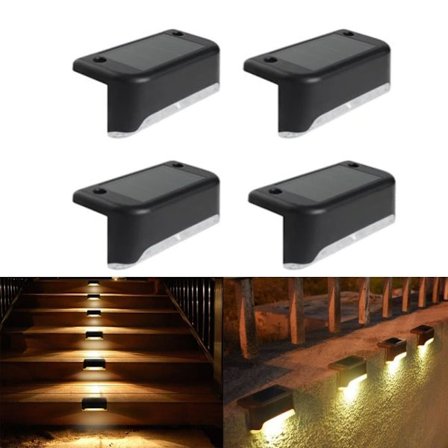 4/8/12/16-pak solcellelamper – vandtætte LED-lamper til have, hegn, trappe & terrasse