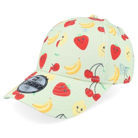 Kinder New Era - Grün adjustable Cap - Kinder Fruit All Over Print 9FORTY Adjustable @ Hatstore