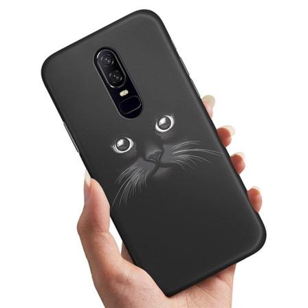 Oneplus 6 - Skal / Mobilskal Svart Katt