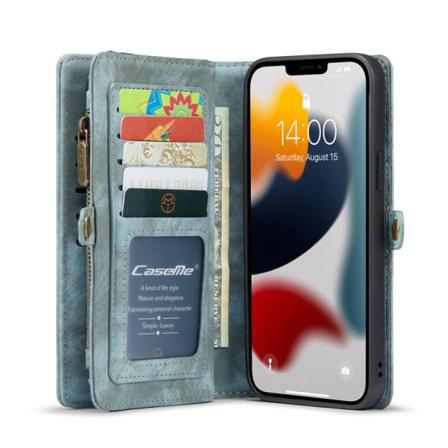 Multiplånbok Caseme 11-kort Apple Iphone 13 Pro Max Blå