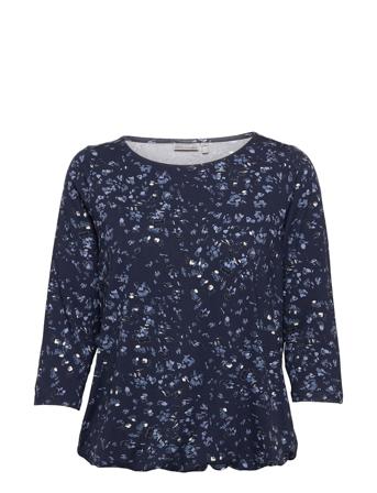 Fremfloral 1 T-Shirt T-shirts & Tops Long-sleeved Blå Fransa
