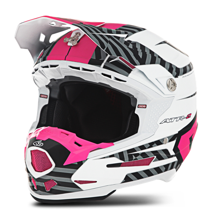 Casco Cross 6D ATR-2 Havoc Rosa Neon-Bianco XL 60-61cm