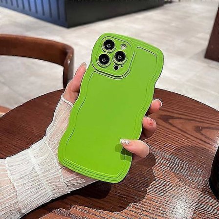 Sødt Slik Krøllet Bølget Telefoncover Til Kompatibel med iPhone 14 13 12 Pro Max Plus S... G