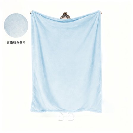 K-Pop Demon Hunters 3D-printet fleecepledd | Mykt flanellteppe *150*200cm*Himmelblå