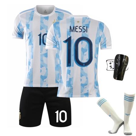 2021 Argentiinan jalkapallopaita Maradona No. 10 Messi peli urheiluharjoittelu koti- ja vierasjalkapalloasu miesten puku No. 10 + Socks and Shin 