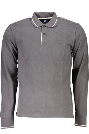 North Sails Polo Maniche Lunghe Uomo Grigio