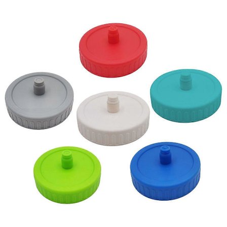 6-pak fermenterede kimchi-rør - fermenteringskapsler med lufttætte låg, egnet til krukker med bred åbning.