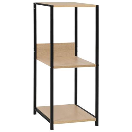 Vidaxl Bokhylla Svart Och Ek 33,5x39,6x79,7 Cm Spånskiva Svart