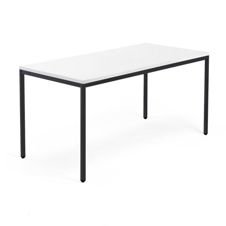 Tisch QBUS, 1600 x 800 mm, schwarz/white