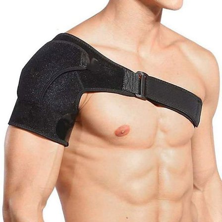 Justerbar Bandage Skulderstøtte Skulderstøtte Til Forebyggelse Og Genoptræning Af Sportskader Neopren Skulderstøtte Venstre/Højre Skulder Til Voksne 