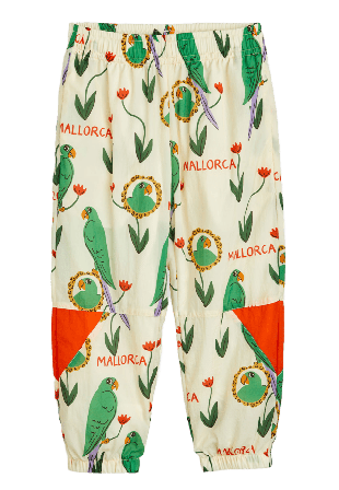 Mini Rodini Parrots Track Pants i Nylon Byxor Unisex Flerfärgad 92/98