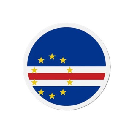 Rund Magnet - Kap Verde - 6 cm - Flerfärgad - 50 stycken - Blandat