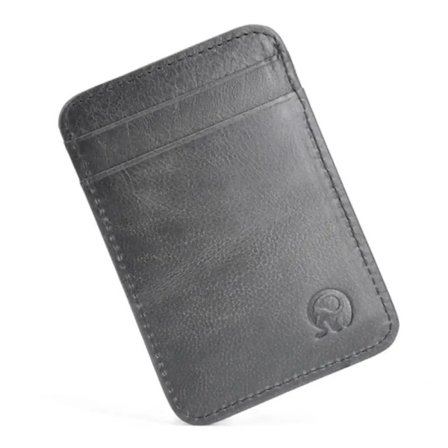 1 st Ny Retro Äkta Läder Ficka Bank ID Kreditkortsfodral Tunn Slim Vintage Plånbok Herr Pengapaket Busskortshållare Plånbok