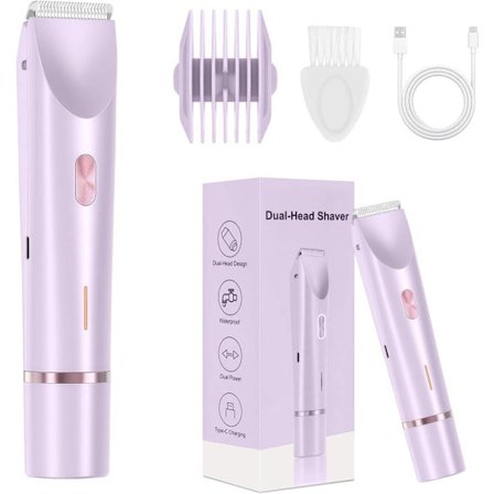 Vattentät 2-i-1 Damrakapparat, IPX7, Typ-C Laddning