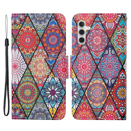 Wonderland Samsung Galaxy A34 5G Läppäkotelo - Rhombus / Totem