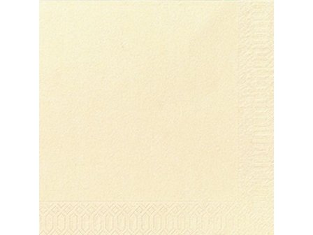 DUNI Servett 3-lagers, enfärgad, ¼-vikt, 40 cm, champagne 125/fp - Lyreco - Kök och servering - Servetter och dukar - Servett - 3-lagers