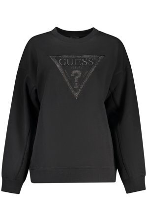 Guess Jeans Felpa Senza Zip Donna Nero
