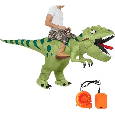Dinosaurusasut lapsille | Puhallettava dinosaurusasut aikuisille - Hauska asu ratsastettavaksi Halloween-syntymäpäiväcosplay-joulujuhliin