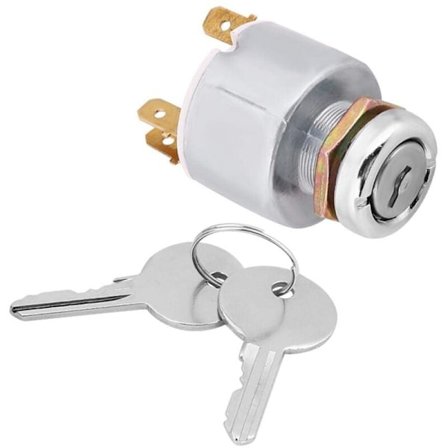 Tändningsnyckelbrytare Motorstartbrytare 12V 3-läges PÅ AV med Nyckel Un